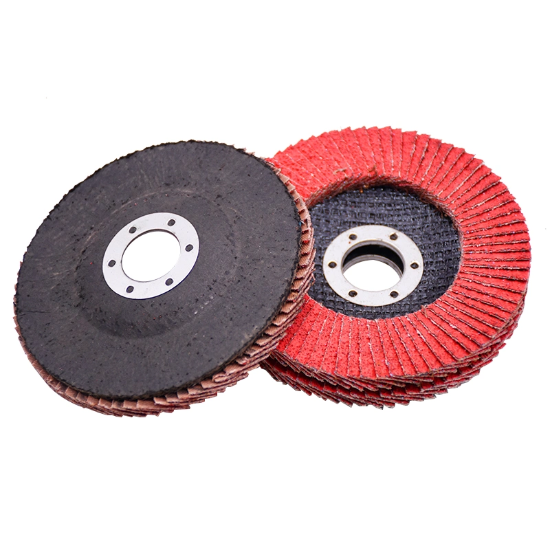 150*22 mm Ceramic Grain Flap Disc 60# for Grinding and Polishing Chromium Steel, Stainless Steel