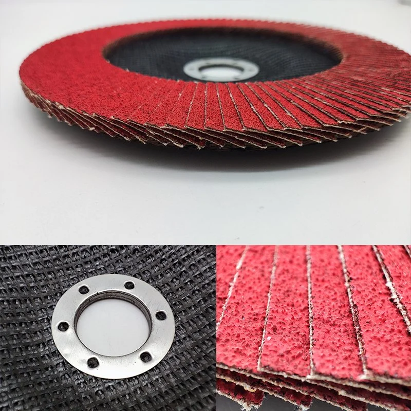 150*22 mm Ceramic Grain Flap Disc 60# for Grinding and Polishing Chromium Steel, Stainless Steel